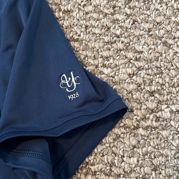 Women’s Adidas PrimeGreen Golf Polo Navy Blue Short Sleeve Shirt Top - Picture 6 of 10